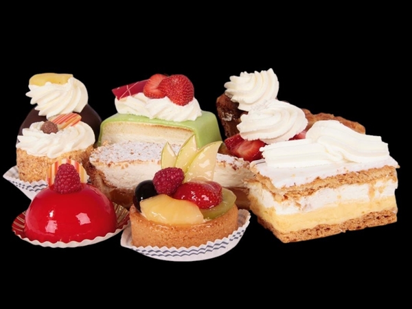 Gesorteerd gebak p.st